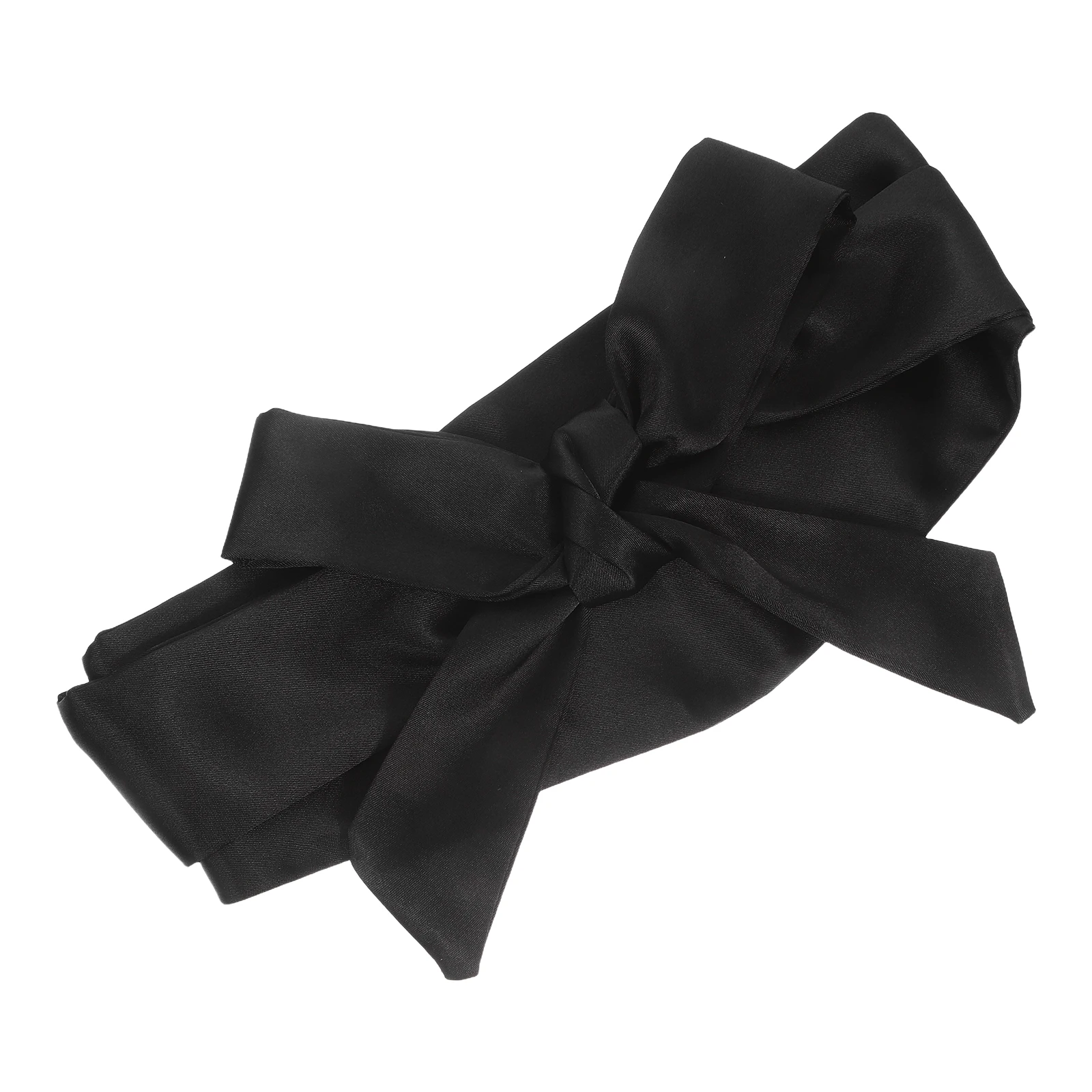 

Black Waist Cincher Belt Women Elegant Satin Ribbon Sash Belts Dress Accessory Butterfly Bow Decor Bathrobe Tie