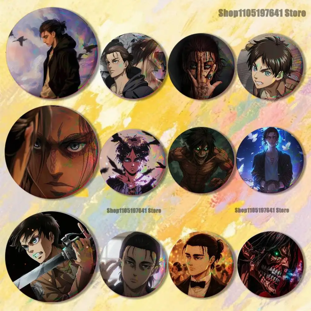 

Eren Y-YeagerS Badges Button Round Creative Pin Brooch Badge Bag Decor Accessories Fans Collect Friends Gifts