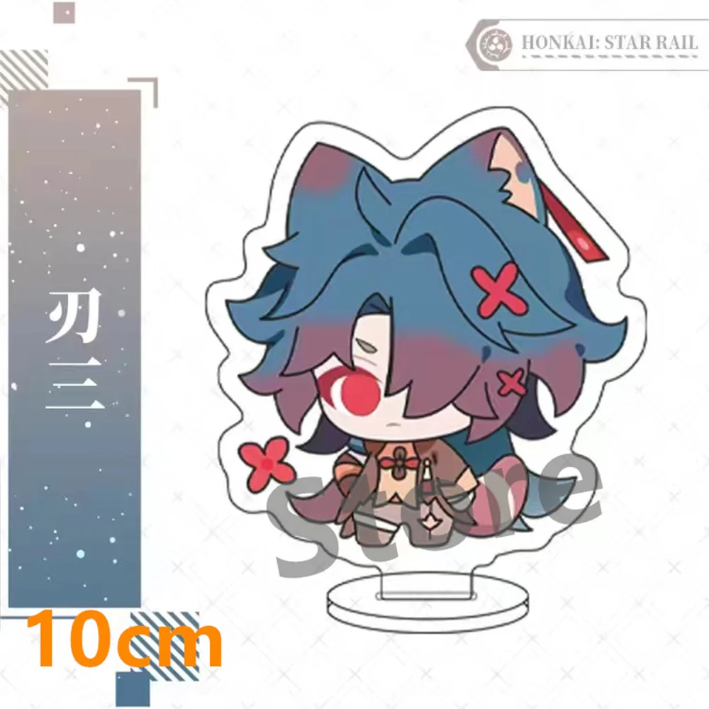 Game  Anime  Honkai: Star Rail Blade Jingyuan Character Stand Cute Cartoon  Acrylic Tabletop Ornament Gift 10cm