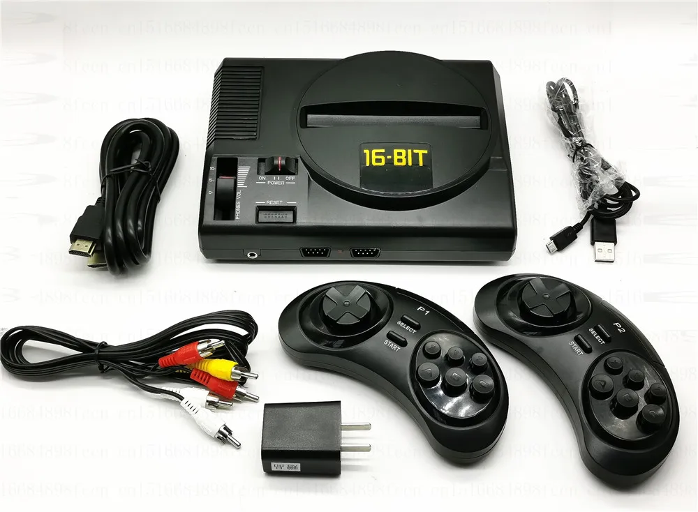 Imagem -05 - Wireless hd Retro tv Video Game Console 16 Bit Jogos Suporta tf Cartão e Cartucho Genesis Megadrive C61