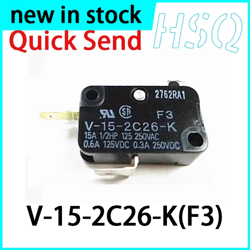1PCS V-15-2C26-K(F3) Large Micro Motion 2-pin Normally Closed 15A Limit Switch V-15-2C26-K Brand New