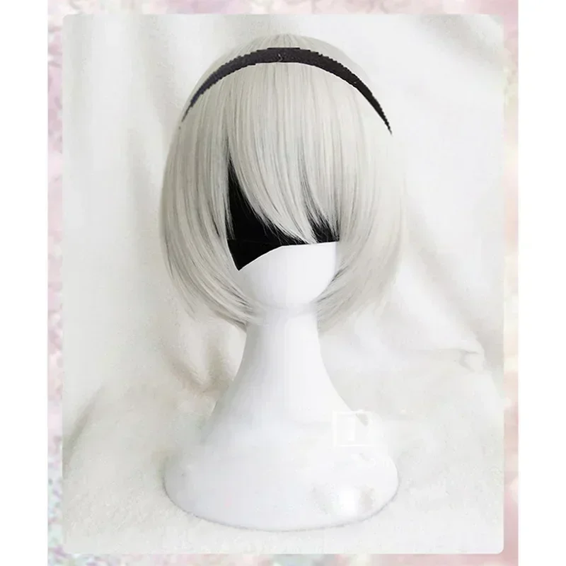 Anime YoRHa No.2 Type B 2BYoRH 2A 9S 2B wig Cosplay Wig NieR:Automata Costume Play Wigs Costumes Hair