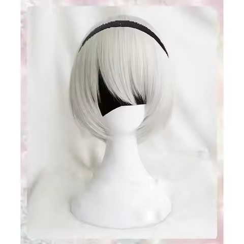 Anime YoRHa No.2 Type B 2BYoRH 2A 9S 2B wig Cosplay Wig NieR:Automata Costume Play Wigs Costumes Hair