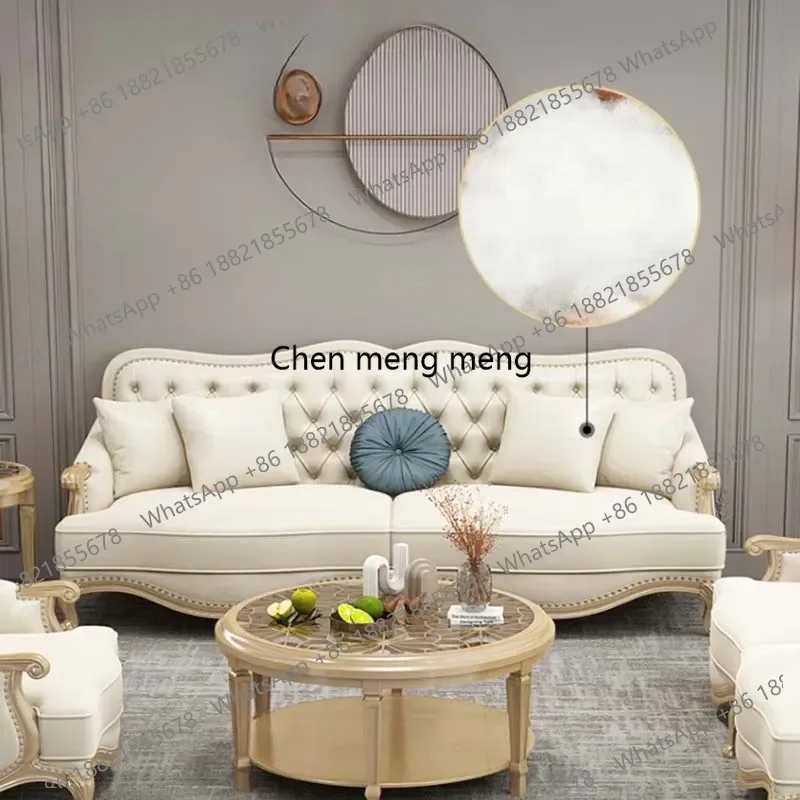 

Europe Designer Couches Square Comfortable Lounge Modern Sofa Living Room Luxury Solid Wood Divani Da Soggiorno Salon