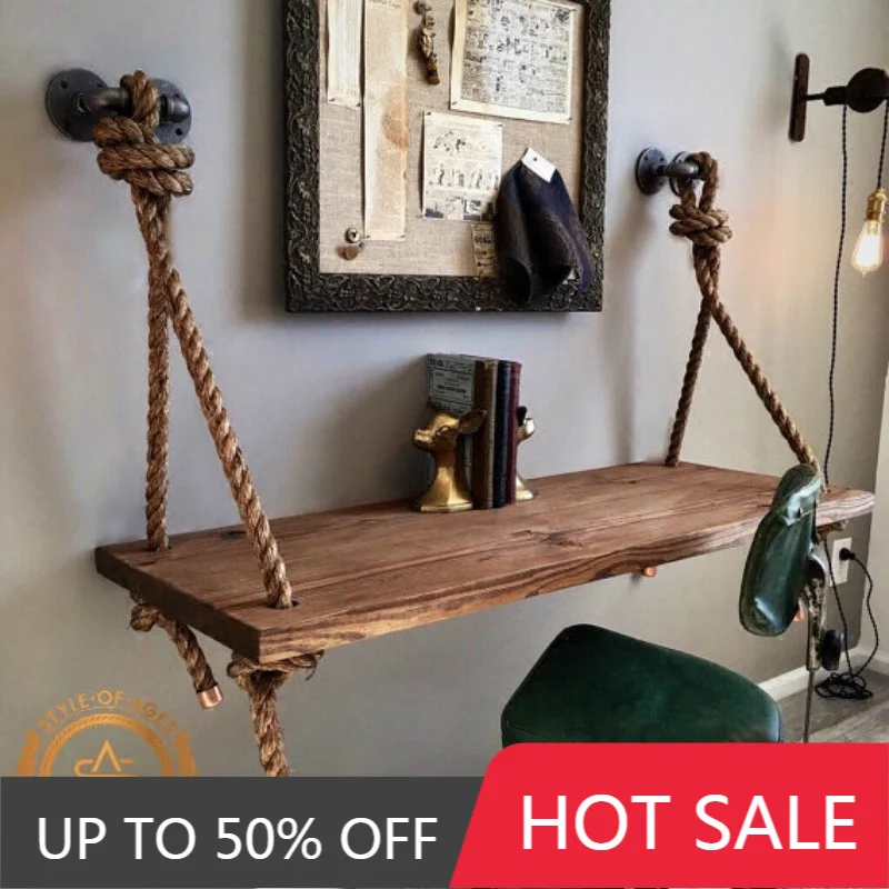 Floating Storage Holders Wooden Aesthetic Racks Vintage Storage Shelves Living Room Display Wall Shelf Bedroom Decorations