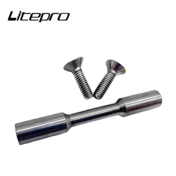 For Brompton 3sixty Folding Bike Rear Fork Titanium Shaft Turning Point Titanium Alloy Screw Tube 17g