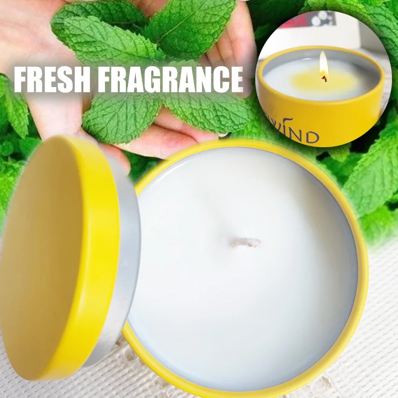 2PCS Burn for 15 hours, Iron Box Fragrance Candle, Mosquito Repellent, Relaxing, Sleeping Aid, Handmade Soybean Wax Lighting, Ta