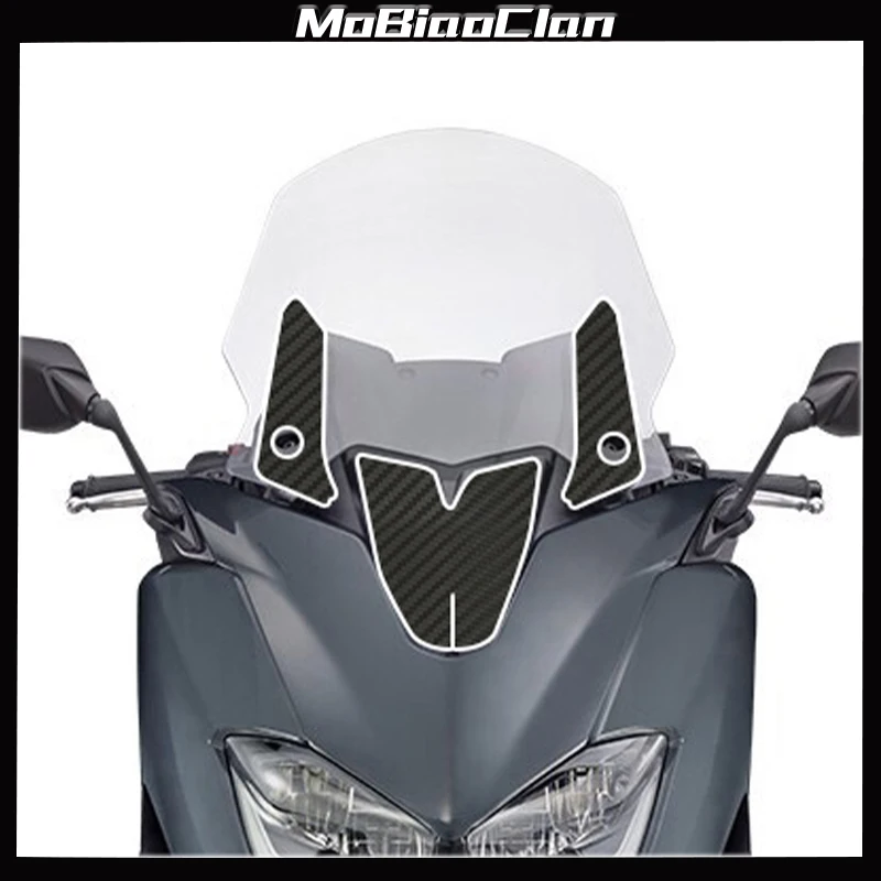 For YAMAHA TMAX560 TMAX530 2021 Motorcycle Carbon Fiber Decoration Protective Stickers Kits MotorBike Plastic Area