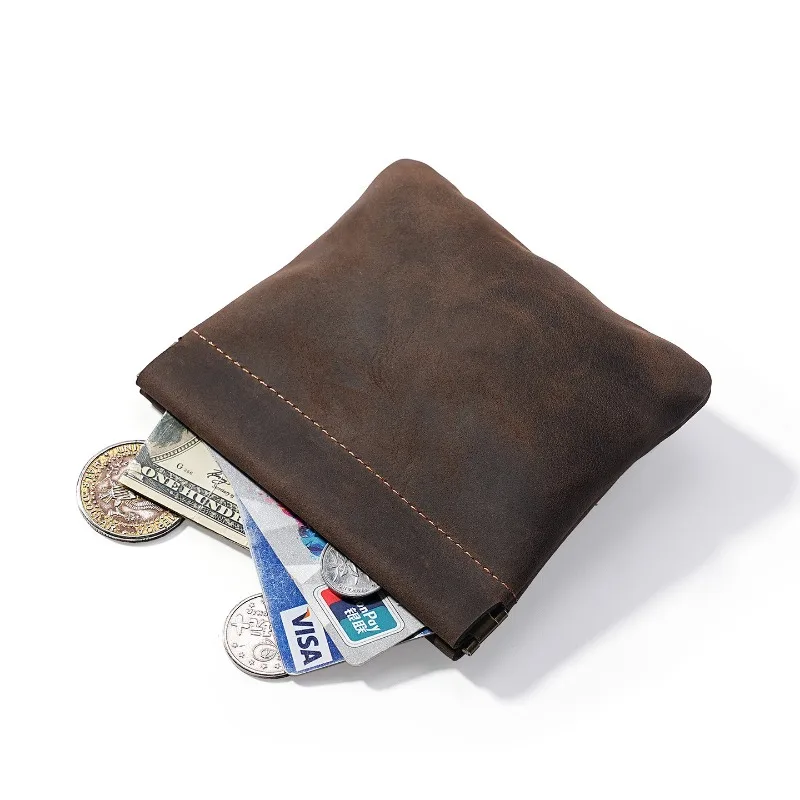 محفظة صغيرة للعملات المعدنية، محفظة تغيير جلدية، محفظة صغيرة للعملات المعدنية للنساء، حقيبة تغيير المال، محفظة السفر، حقيبة تنظيم النقود #3