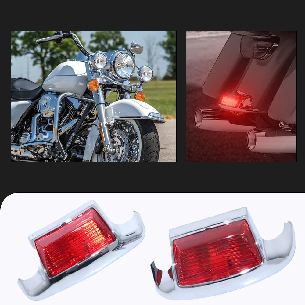 Luz de Para-lama para Motocicleta Harley FLHR FLHRC Road King Electra Glide Screamin Eagle Ultra Heritage Softail Classic 2000-2013
