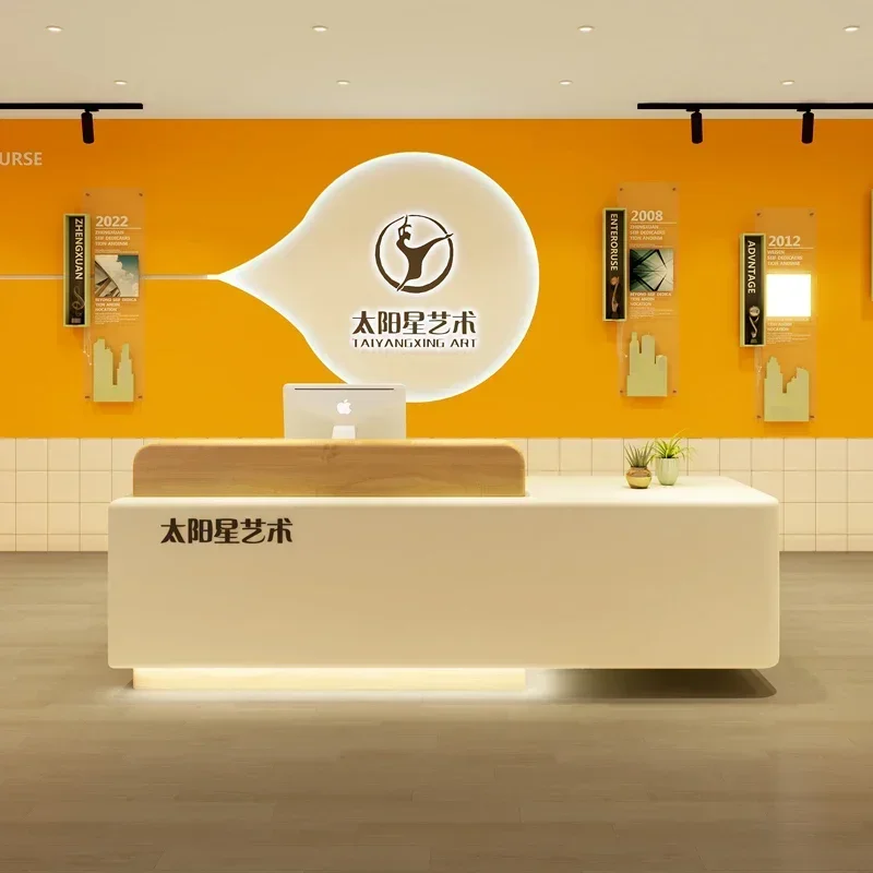 Training Institution Dance Photography Reception Desk Church Pulpit Bar Beauty Salon Checkout Clothing Store Modern Front Desk