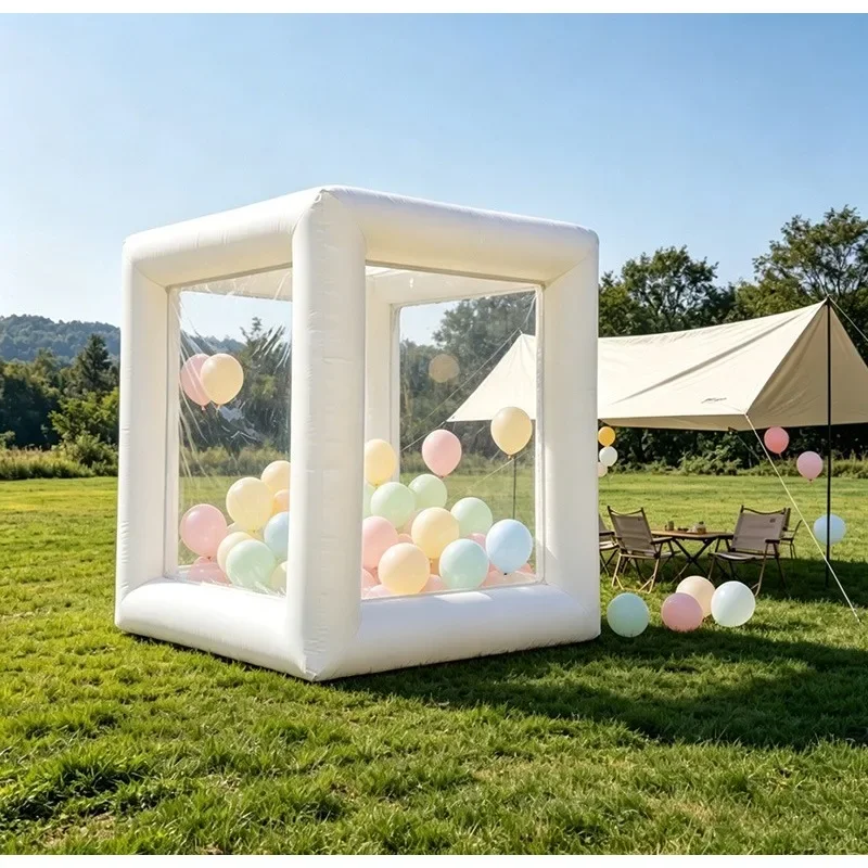 for Balloon Party, Wedding & Birthday Decoration Transparent Inflatable Bubble House Tent, Clear Waterproof PVC Dome House