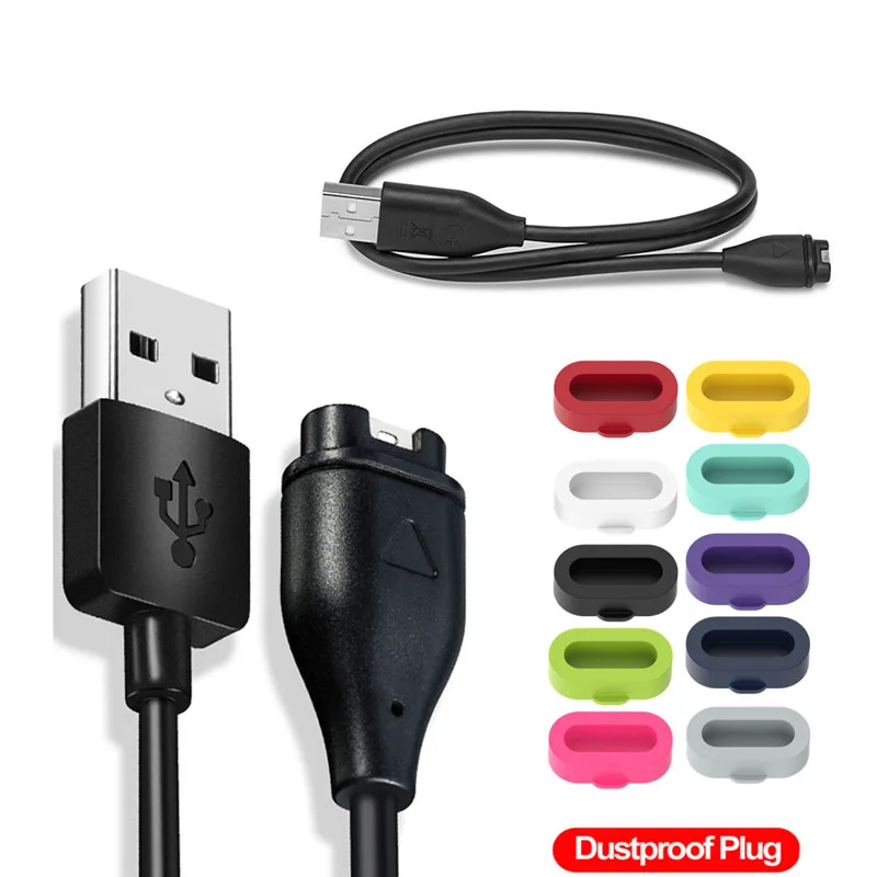 1 metr kabel do ładowania USB dla Garmin Fenix 7 7S 7X 6 6S 6X 5 5S 5X Vivoactive 3 4 4S Venu 2 2S kw z pyłoszczelna wtyczka pokrywa