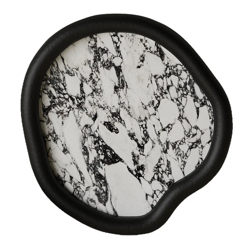

Abstract light luxury high-end leather aromatherapy tray high-end entrance desktop key