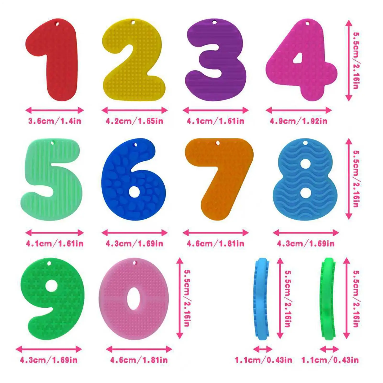 Камни беспокойства для детей, 10 шт., сенсорные силиконовые успокаивающие тихие текстурированные игрушки-непоседа, числовые камни для детей, подростков, взрослых и мальчиков