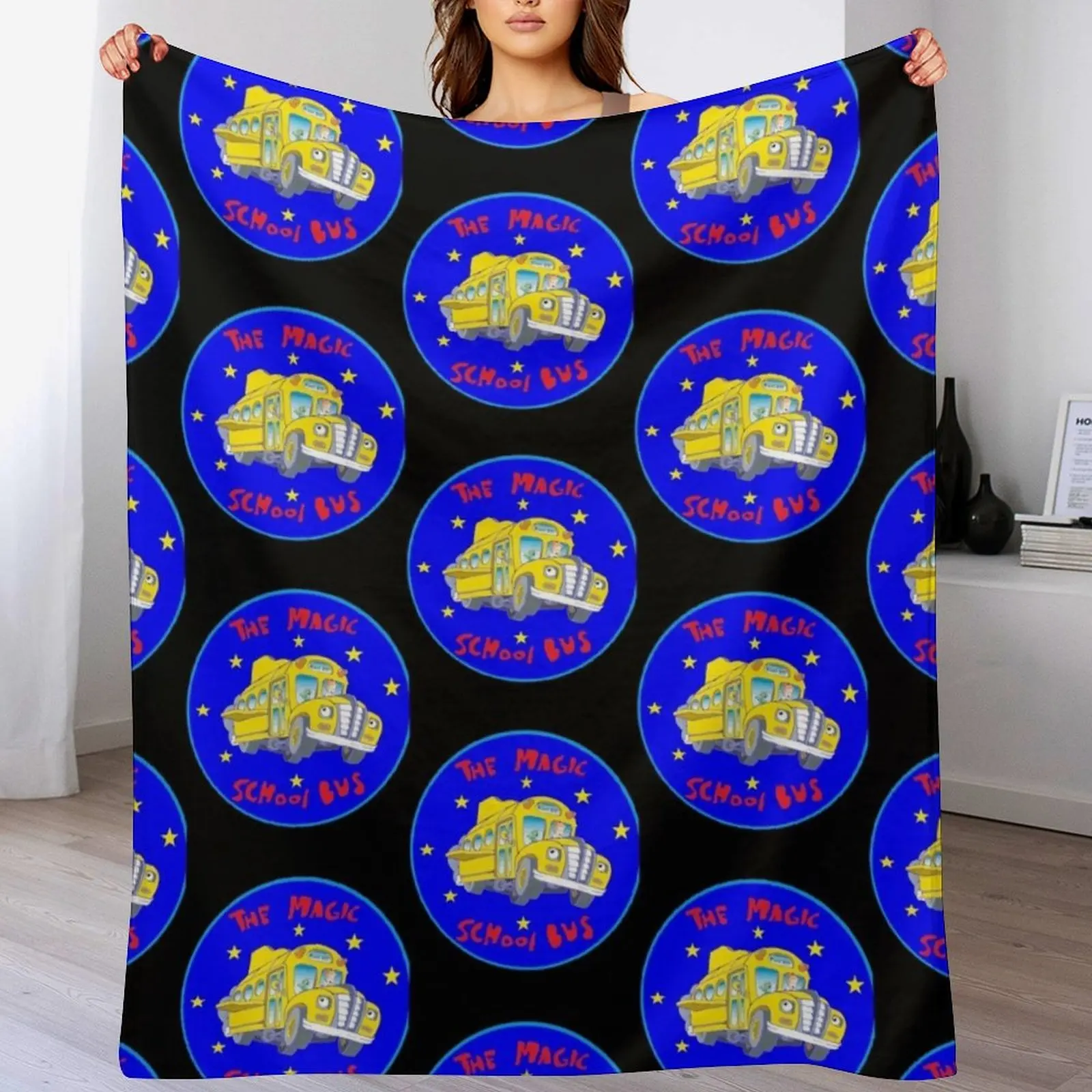 

Magic Skewl Bus Throw Blanket Lightweight Cozy Blanket for Bed Sofa
