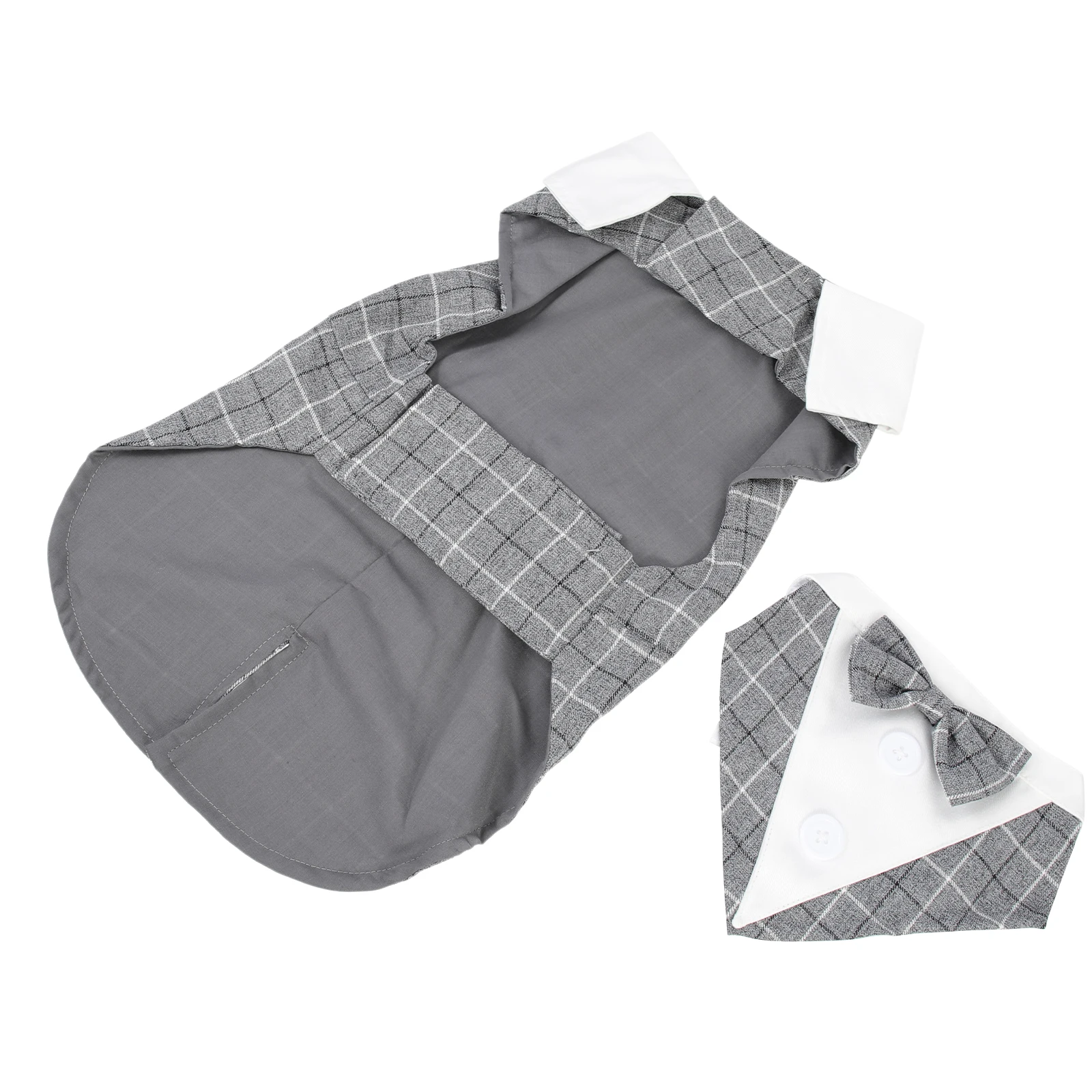 

Pet Tuxedo Suit Dog Clothes Adjustable Formal Wear Stylish Puppy Costume Wedding Groom Vest Comfortable Premium Material Elegant