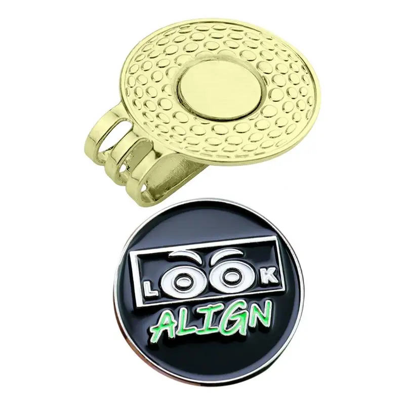 

Маркер для мяча для гольфа, зажим для шляпы, магнитные держатели маркеров для мячей для гольфа с милыми глазами, металлический инструмент, легко сочетается