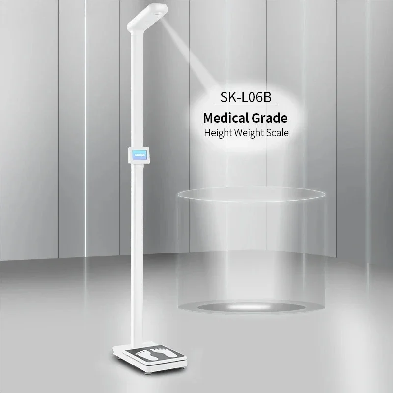 Ultrasonic Rs232 Body Bmi Machine With Printer Coin-operated Weighting and Height Scale