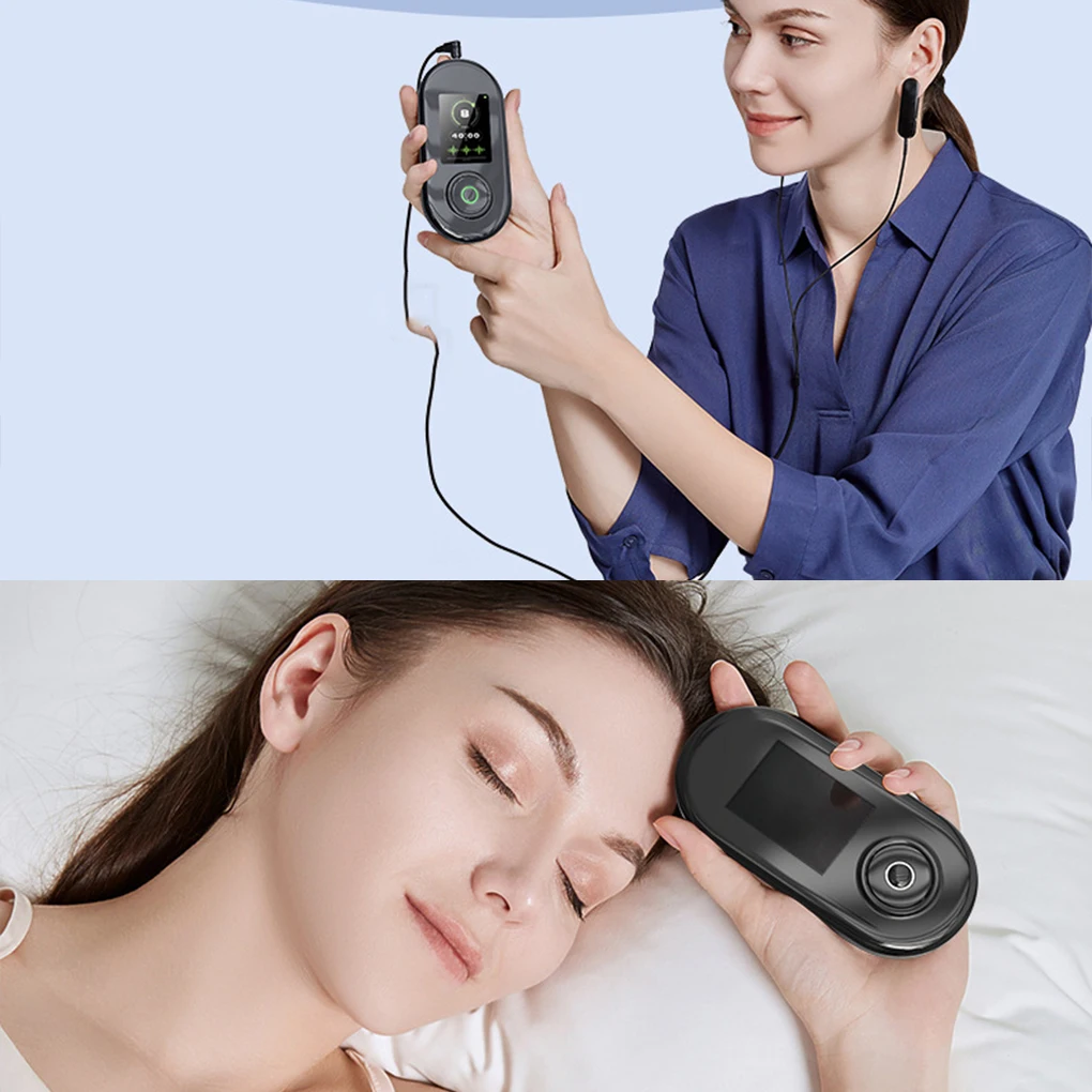 9-Gang-Schlafhilfe, Schlaflosigkeit, Elektrotherapie-Gerät, Angstzustände und Angstzustände, Schmerzen, Schlaf, Migräne, Depression, lindert Kopfinstrument