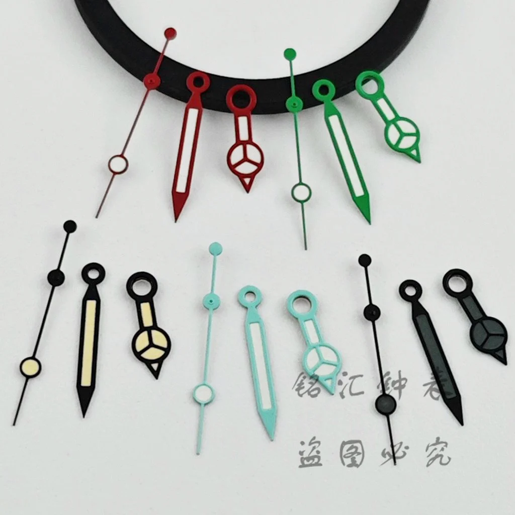 NH35 SUB Hands Rose Gold Silver Gold Watch Hands For NH34 NH35 NH36 NH38 4R35 Movement Green Luminous Watches Pointers DIY Parts