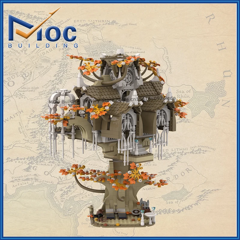 Moc blocos de construção famoso castelo arquitetura modelo clássico filme cena diy montar tijolos coleção exibição presentes natal