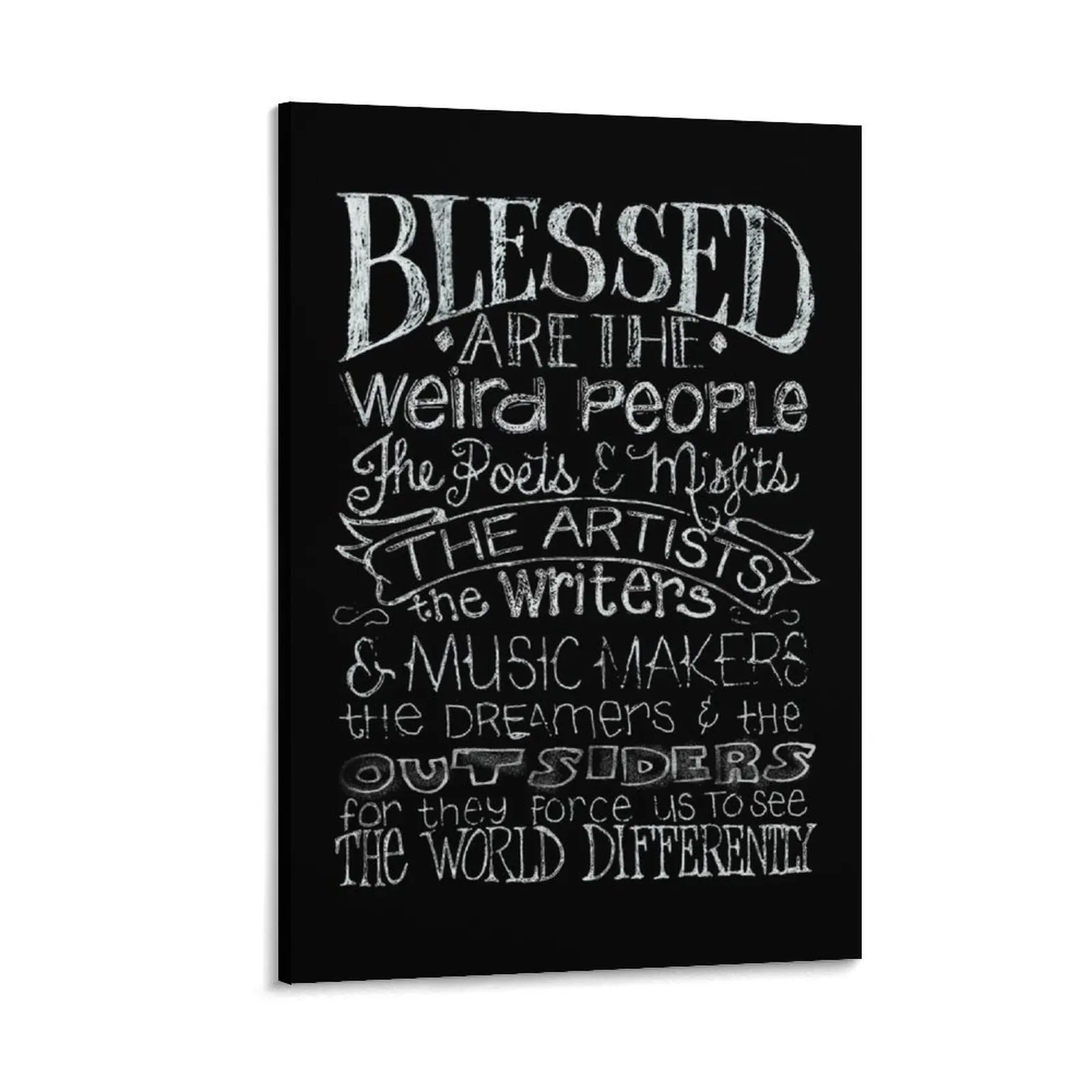 

Blessed are the Weird People Canvas Painting Paintings on canvas for living room anime figure