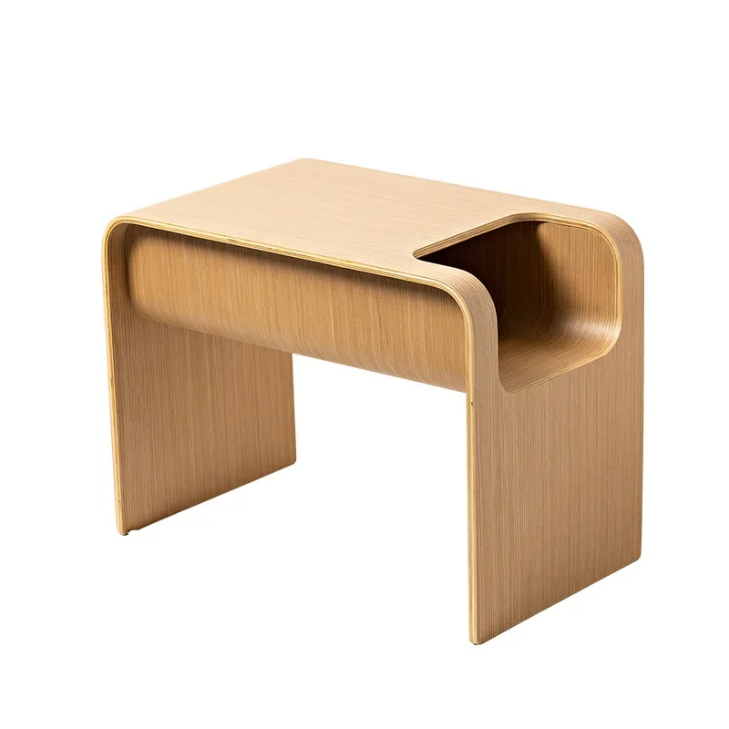 

Nordic solid wood sofa corner few designer magazine edge few C type simple ins small apartment mini storage small coffee table