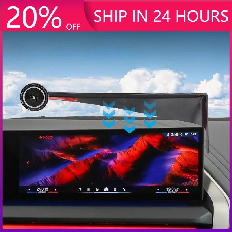 NEW For BMW X3 2025 2026 G45 Console Navigation Screen Phone Holder Car Magnetic Mobile Phone Mount Car Stand Accessories