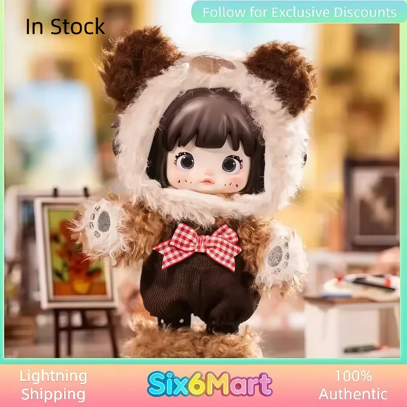 

Official Nommi Collectible Bjd Doll Blind Box Movable Action Figure With Bear Outfit Home Decor Gift For Fans