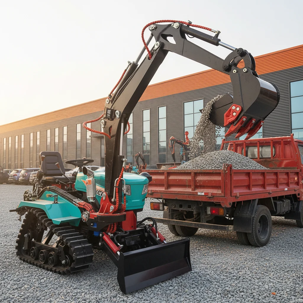 

Farm Crawler Tractor 45HP 65HP 85HP Heavy Duty Agricultural Machinery Rubber Track Rotary Tiller Cultivator Plower