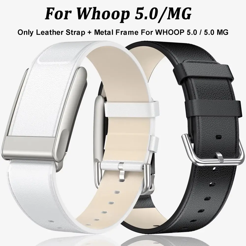 

High Quality Replacement Leather Strap Genuine Leather Adjustable Wristband Watchband for Whoop 5.0/MG