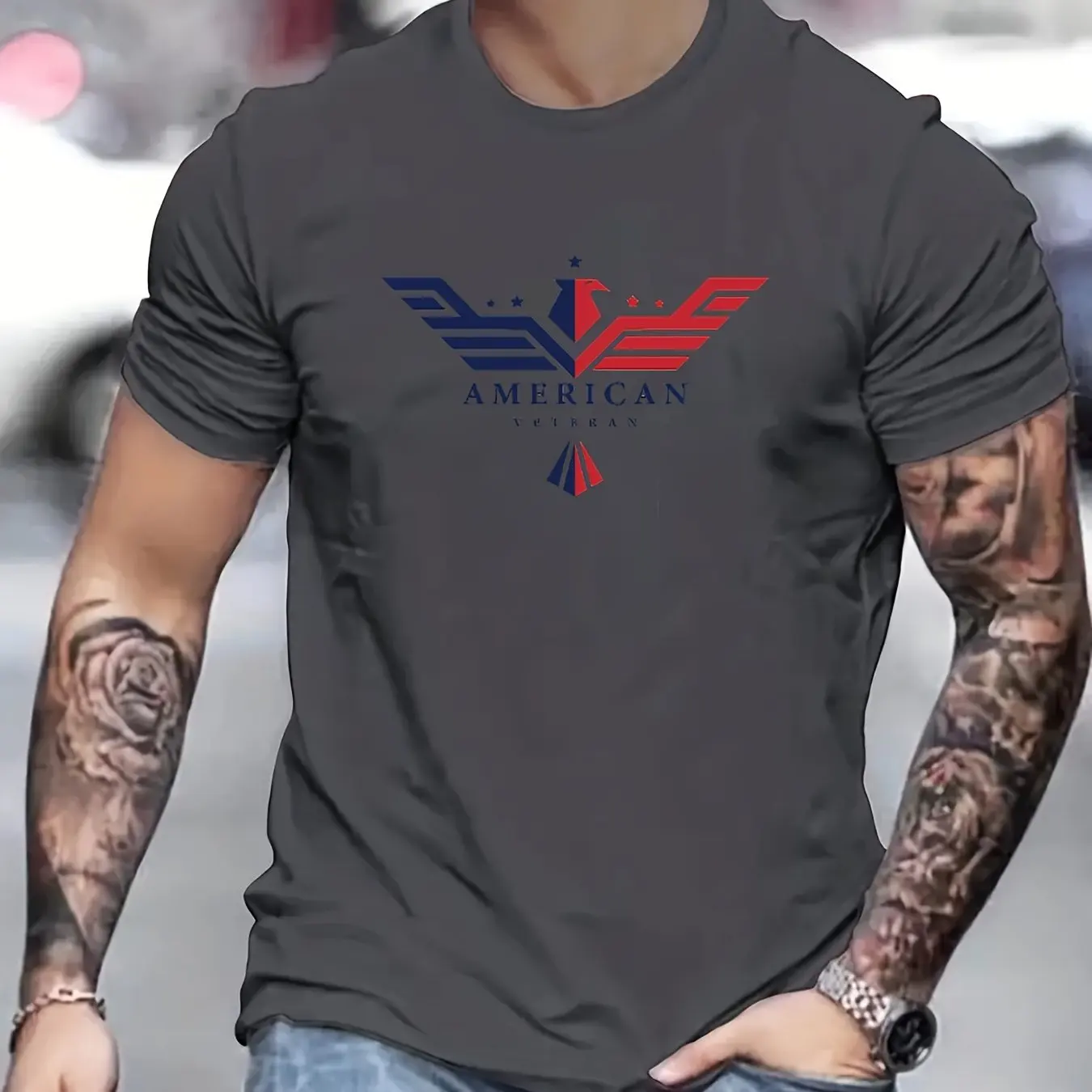 American Camouflage T Shirt For Men Veteran 3d Print Tops Tees Soldiers T-Shirt Fashion Short Sleeve Oversized Men's Clothing