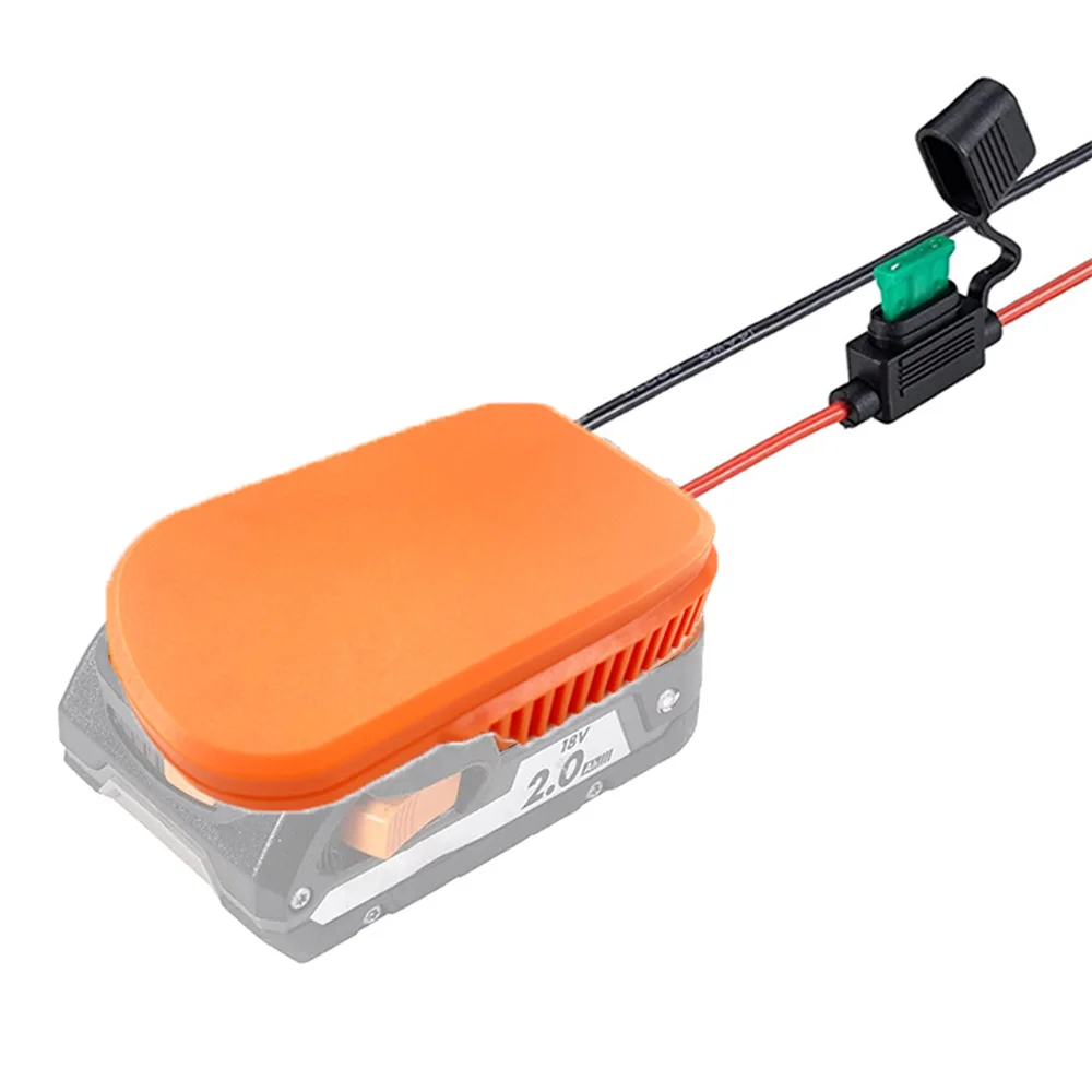 Imagem -05 - Adaptador de Bateria Faça Você Mesmo com Fusível para Ridgid Aeg 18v Hyper Li-ion Bateria Adaptador de Roda de Energia Doca Conector de Alimentação para Ridgid L1815r