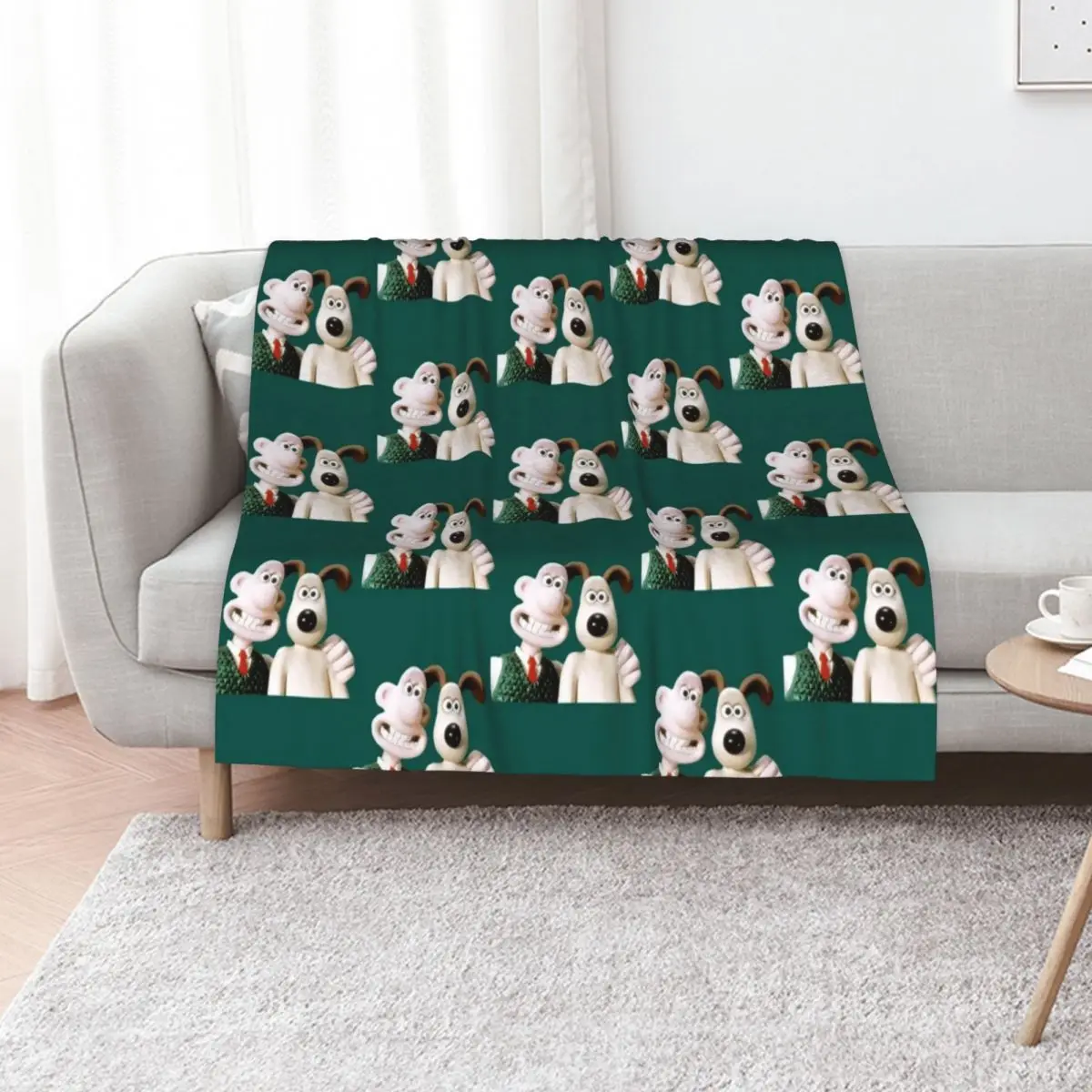 

The Man With His Dog Taking Selfie W.a.l.l.a.c.e Throw Blanket Giant Sofa Decoratives Blankets For Baby Beach Blankets