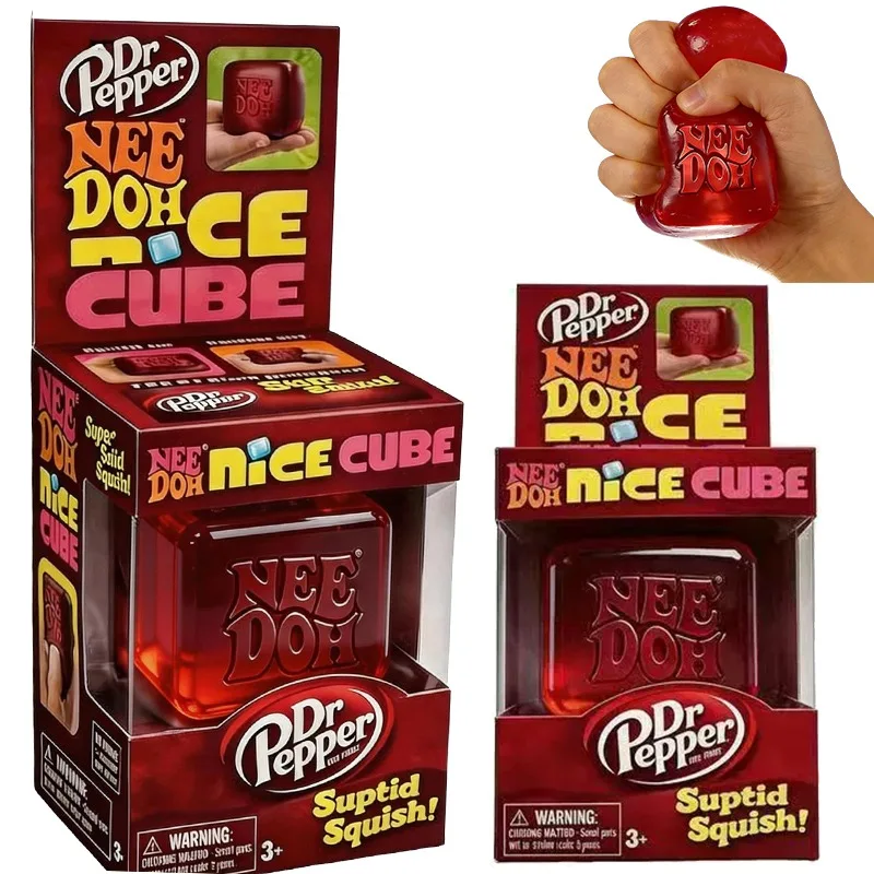 

Needoh Sensory Toy Drops with Maltose Pinch Co-Branded Ice Square Reliever Fidget Tool for Anxiety Focus Sensory For Adults Gift