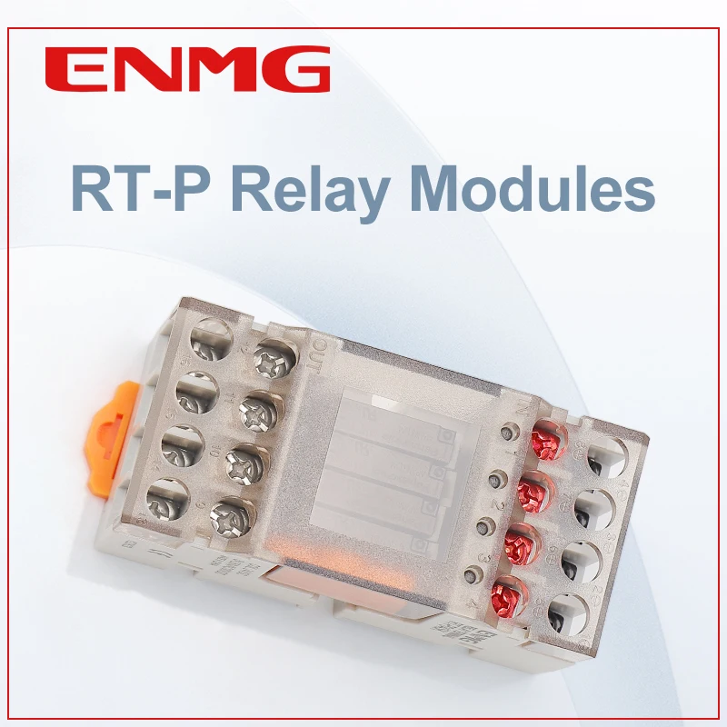 ENMG DIN35MM5/12V Ultra Slim Terminal Relay Module RT-P04SK DC 24vdc Independent 4-Way Panasonic PA1A24 Four independent outputs