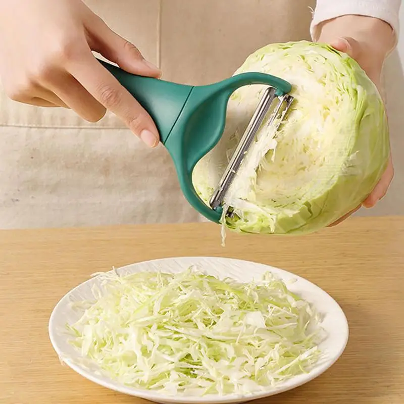 Cabbage Slicer Stainless Steel Cabbage Graters Vegetable Cutter Handheld Double-headed Potato Peeler Carrot Cucumber Shredder