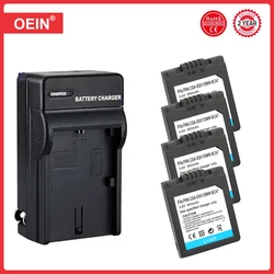 4Pcs 950mAh CGA-S001 Camera Battery With Charger For Panasonic CGR-S001 DMW-BCA7 DMC-F1 DMC-FX1 DMC-FX5