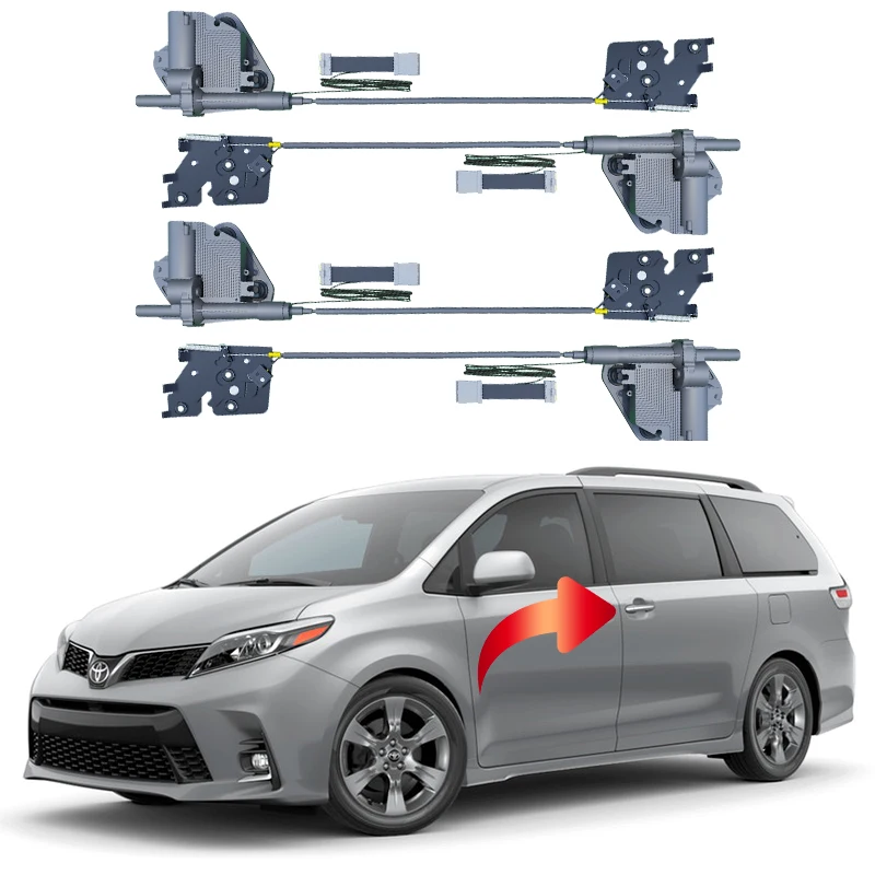 

Для Toyota Sienna модификация оригинального механического замка на входной двери для автоматической блокировки дверей автомобильные инструменты