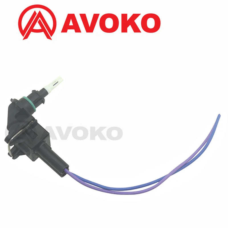 13 62 7 792 203อากาศอุณหภูมิSensorพร้อมสายรัด2ขาเชื่อมต่อปลั๊กสำหรับBMW 1 3 5 6 7 Series X1 X3 X5 X6