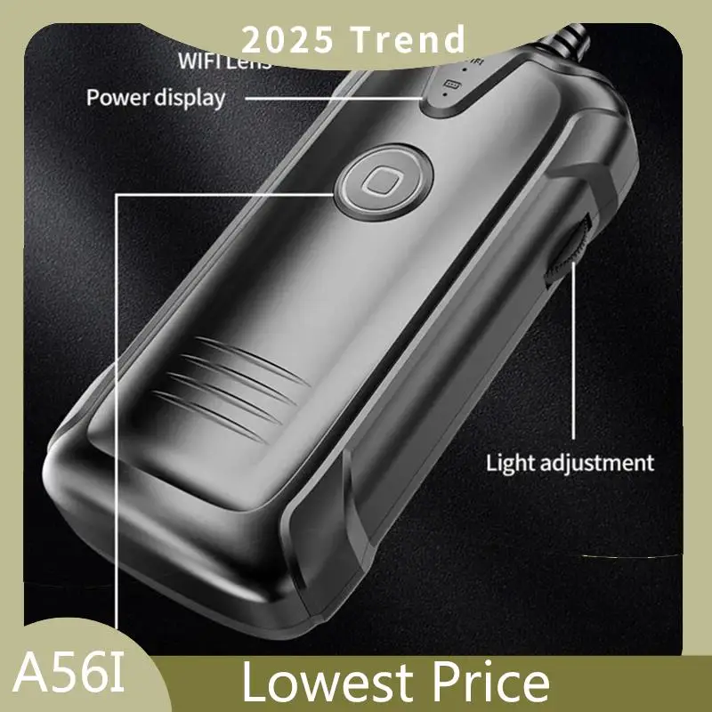 

A56I Top 8Mm Dual Lens WIFI Endoscope 1080P Scope Snake Camera With 6 LED IP67 Waterproof Inspection Camera For Android/IOS Phon