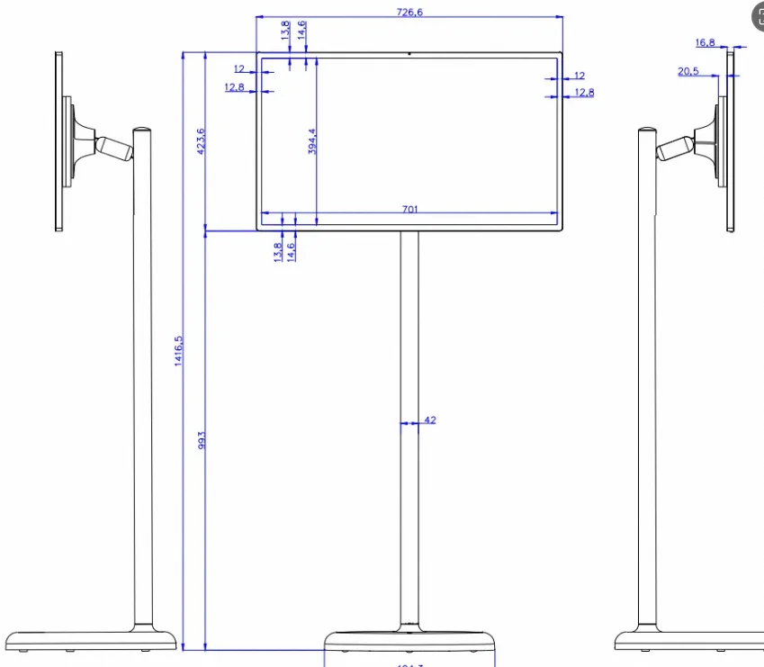 Hot Selling Tv Smart Television Convenient To Use Display Led Vertical Tv 32 Inch