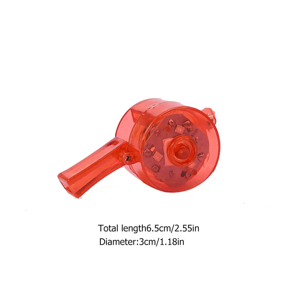 12Pcs Luminous Whistles for Party Bachelor Night Up Cheering Flash Whistles Bar Concert Rave Supplies
