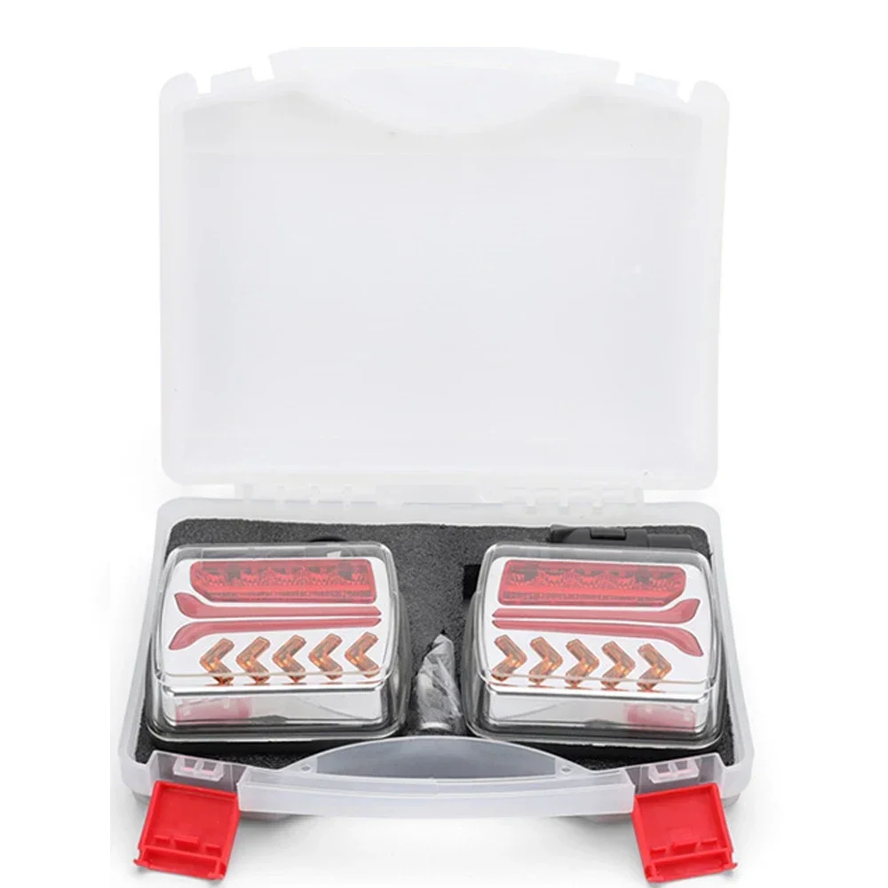 12V 24V Wireless Magnetic LED Truck Tail Light Trailer Rear Light Signal Warning Brake Light For Trailer Caravan Camper Lorry RV