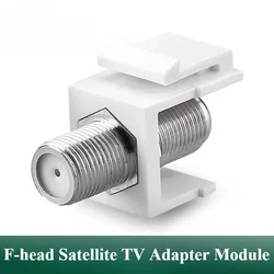 10-Pack Coaxial Keystone Jack Insert, Gold-Plated RG6 Keystone Jack Insert F-Type Keystone Connectors