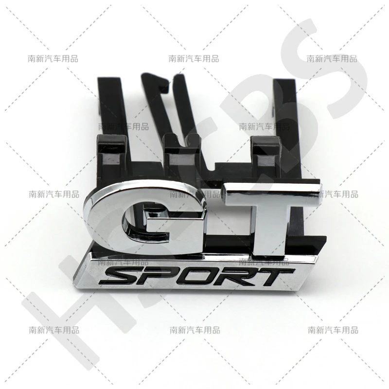 ABS GT deporte emblema Logo capó delantero del coche insignia de la parrilla pegatinas calcomanías para Golf GTI MK5 MK6 Sagitar Magotan Polo GT SPORT Grill
