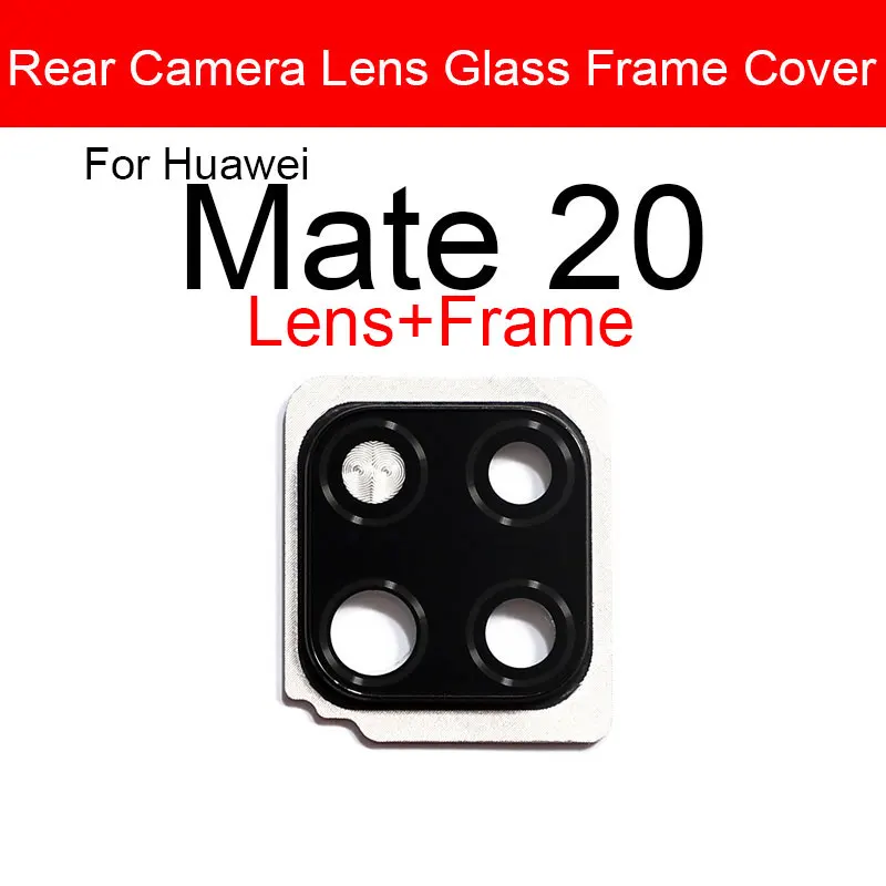 Back Camera Glass Lens For Huawei Mate 20 30 40 Pro 20X 30Lite Rear Camera Glass Lens Cover With Adhesive Sticker Repair Parts