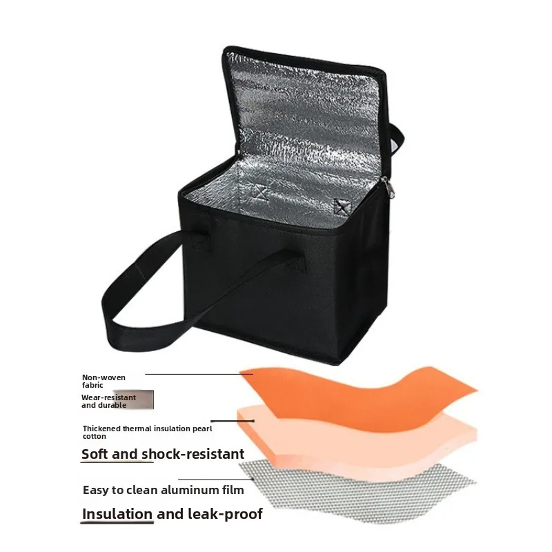 حقيبة عزل حراري محمولة قابلة للطي للنزهات الخارجية، حقيبة عزل حراري للبيرة والكوك، تخزين صندوق الغداء