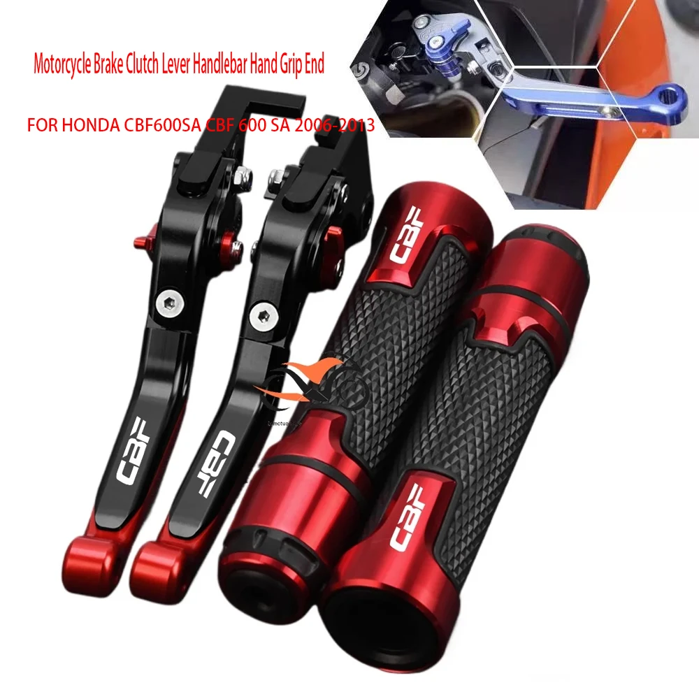 

FOR HONDA CBF600SA CBF 600 SA 2006-2013 Motorcycle CNC Handbar Grips Adjustable Brake Clutch Lever